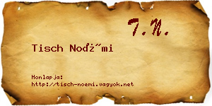 Tisch Noémi névjegykártya